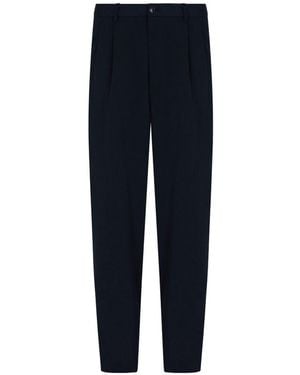 Giorgio Armani Back-Pockets Trousers - Blue