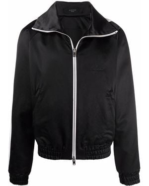 Amiri Zip-Up Satin Track Jacket - Black