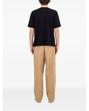 Visvim Logo-Print Cotton T-Shirt - Black