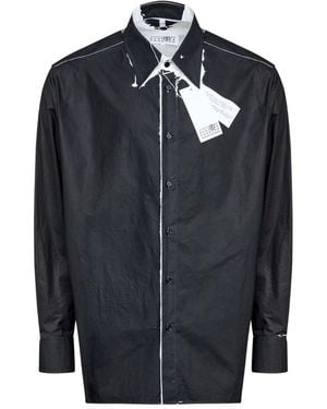 MM6 by Maison Margiela Contrast-Stitching Shirt - White