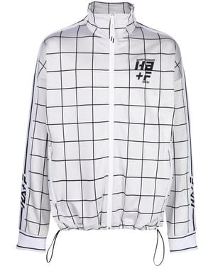Haider Ackermann Logo-print Checked Jacket - White