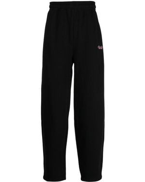 GmbH Ahmed Logo-Embroidered Track Trousers - Black
