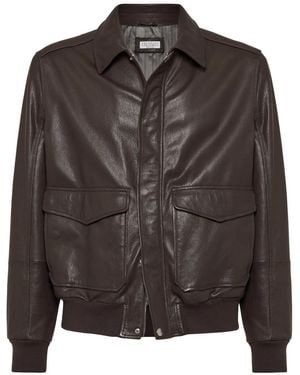 【ブルネロクチネリ】 Jackets - Leather Jackets ジャケット Brunello Cucinelli Leather jackets for Men | Online Sale up