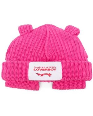 Charles Jeffrey Pop Up-Ears Beanie - Pink