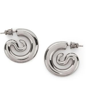 Panconesi Serpent Hoop Earrings - Metallic