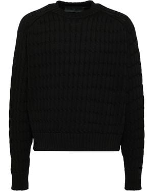 Louis-Gabriel Nouchi Cable-Knit Pullover Jumper - Black