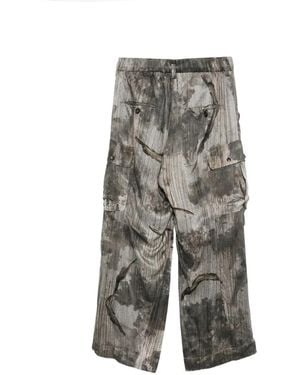 Ziggy Chen Brushed-Effect Pants - Gray