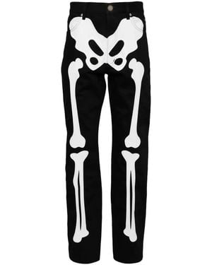 TAKAHIROMIYASHITA TheSoloist. Skeleton-Print Jeans - Black