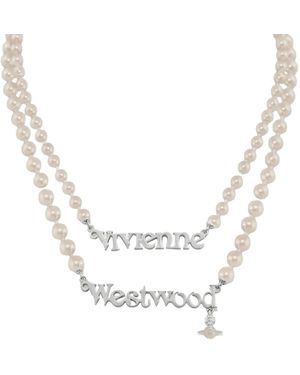 Vivienne Westwood Amelia Faux-Pearl Necklace - White