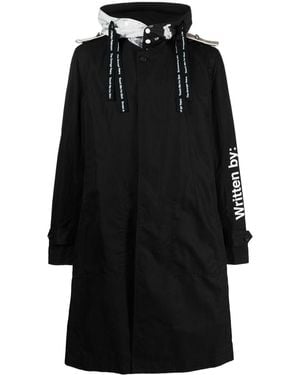 TAKAHIROMIYASHITA TheSoloist. Written By Two-Tone Parka Coat - Black