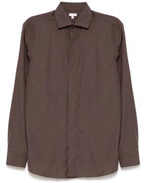 Caruso Cotton Shirt - Brown