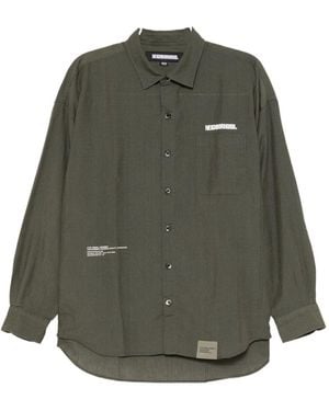Neighborhood Logo-Print Shirt - Green