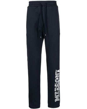 Missoni Leg-Logo Track Pants - Blue