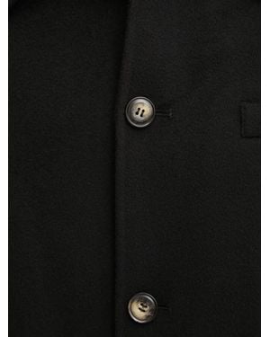 Nanushka Janno Button-Fastening Coat - Black