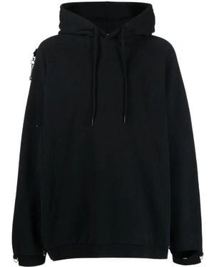 Raf Simons Artwork-print Cotton Hoodie - Black