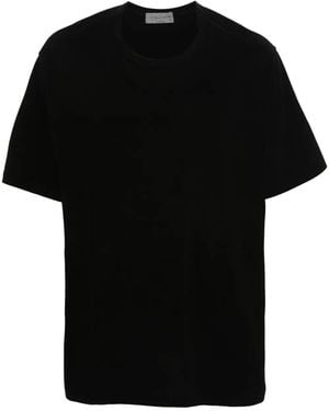 Yohji Yamamoto Short-Sleeves Cotton T-Shirt - Black