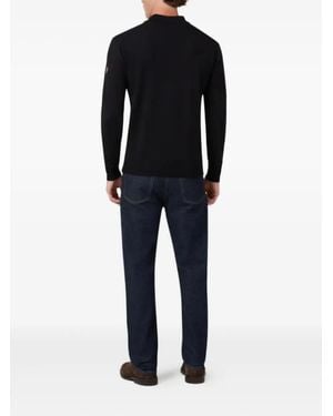 Belstaff Kyle Half-Zip Long-Sleeve Polo Shirt - Blue
