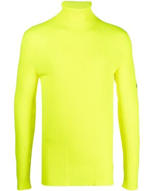 Martine Rose Roll-Neck Ribbed-Knit Jumper - Yellow