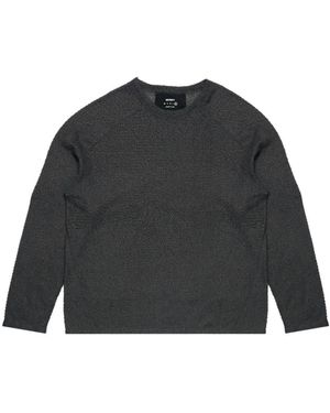 Satisfy Pull En Maille Gaufrée À Manches Raglan - Black