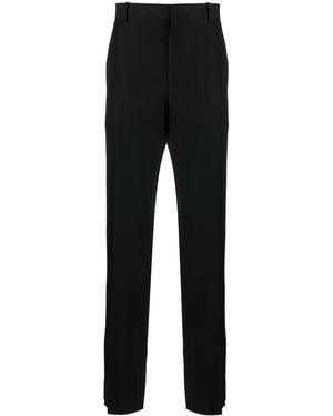 McQueen Cigarette Trouser Grain De Pant - Black
