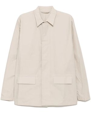 Rier Cotton Shirt Jacket - Natural