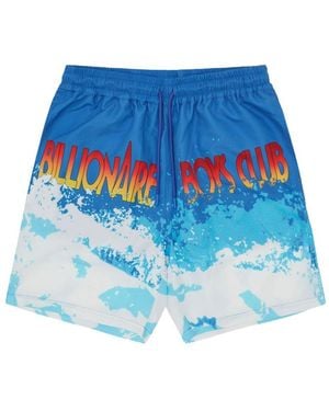 BBCICECREAM Wave-Print Swim Shorts - Blue