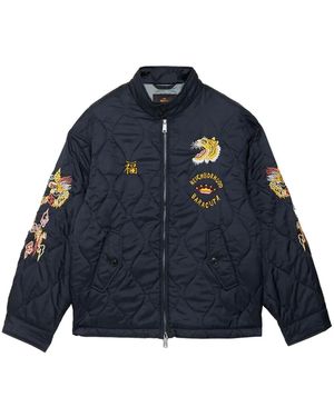 Neighborhood Embroidered Bomber Jacket - Blue
