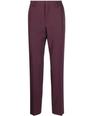 Moschino Tailored Virgin-Wool Trousers - Purple