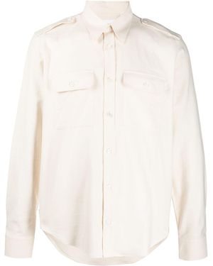 Helmut Lang Long-Sleeved Strappy Shirt - White