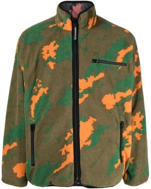 BBCICECREAM Camouflage-pattern Reversible Jacket - Green