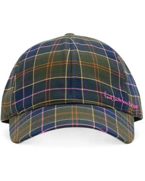 Barbour X Paul Smith Tartan-Pattern Baseball Cap - Green
