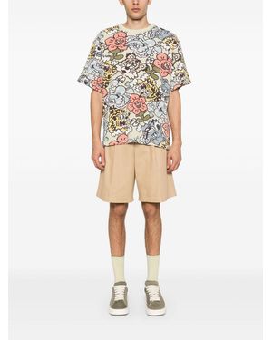 KENZO X Verdy Graphic-Print T-Shirt - Natural