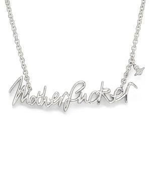 Vivienne Westwood Orb Script Necklace - Metallic