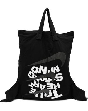 COMME DES GARÇON BLACK X Nike Printed Tote Bag - Black