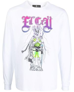 Edward Crutchley Graphic-Print Cotton T-Shirt - White