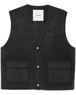 Nanushka Cropped Gilet - Black