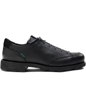 Norse Projects X Paraboot Ravn Textured Leather Trainers - Black