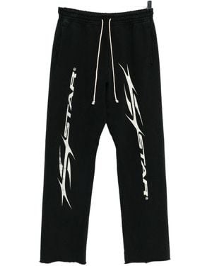 HELLSTAR Logo-Print Track Trousers - Black
