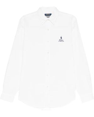 Polo Ralph Lauren Button-Down Collar Long-Sleeve Shirt - White
