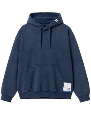 Maison Mihara Yasuhiro Sun Faded Like Distressed Hoodie - Blue