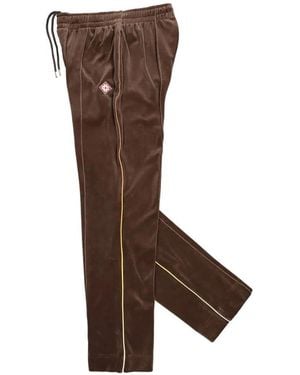 CASABLANCA Velour Track Pants - Brown