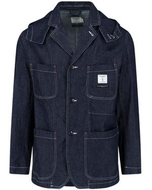 Roy Rogers Hooded Denim Jacket - Blue