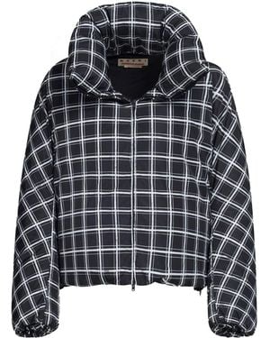 Marni Checked Oversized Down Jacket - Black