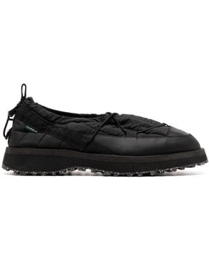 Suicoke Pepper-Trab-Eco Quilted Trainers - Black