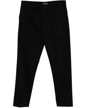 Tom Ford Brushed Cotton Chinos - Black