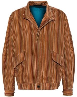 Paul Smith Striped Jacket - Brown