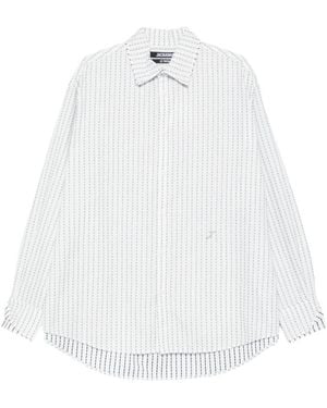 Jacquemus Chemise La Chemise Letro Rayée - White