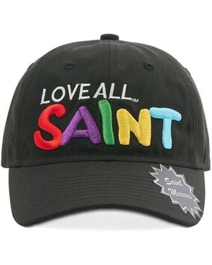 SAINT Mxxxxxx Embroidered-Logo Baseball Cap - Grey