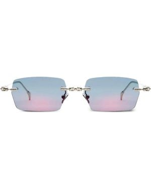 Kuboraum Geometric-Frame Sunglasses - Blue