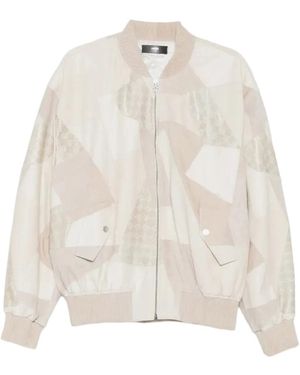 Amiri Patchwork Bomber Jacket - White